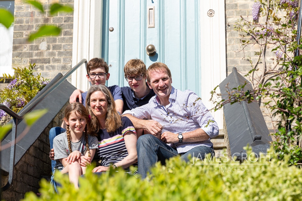 Front Door Photo - a Family Portrait on the doorstep