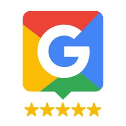 5 star Google reviews icon